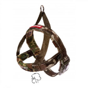 Ezydog quick-fit harnas camouflage groen