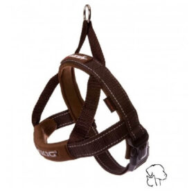 Ezydog quick-fit harnas chocolate