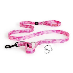 Ezydog vario 4 riem camouflage roze